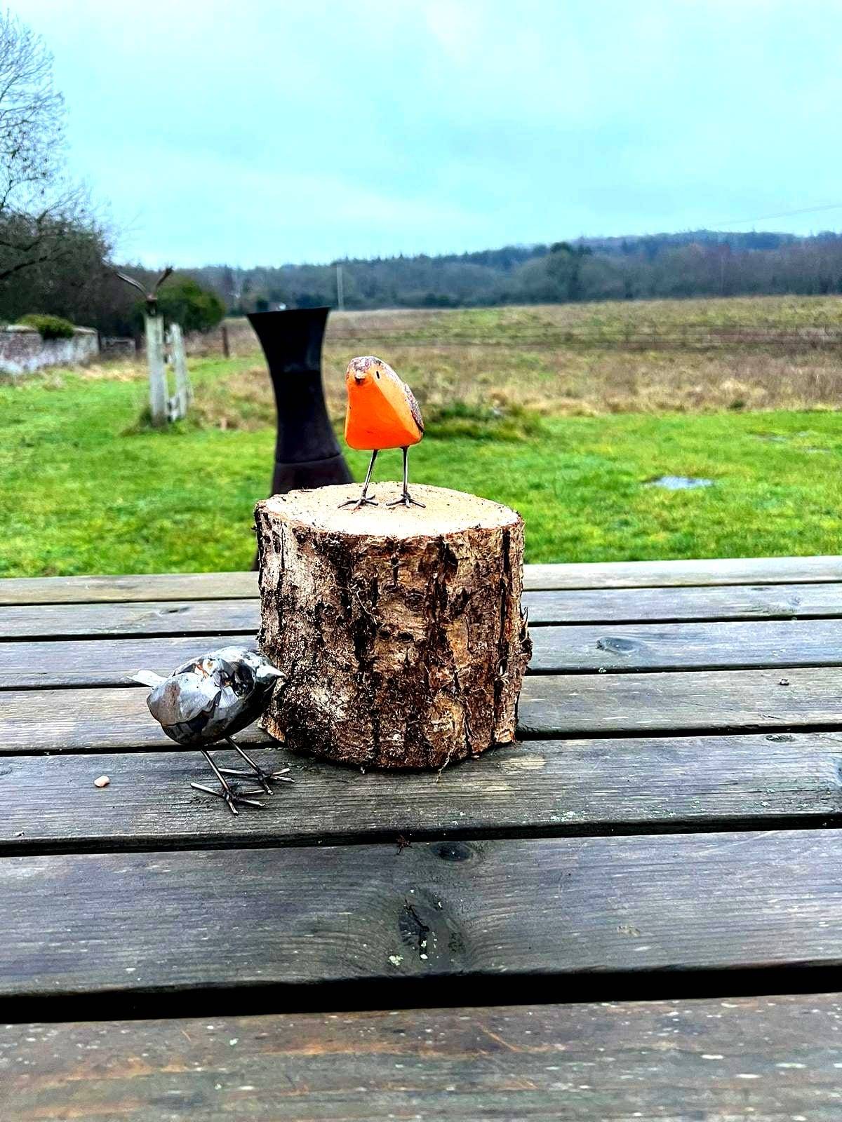 Metal bird sculptures by Bunyan & Breeze