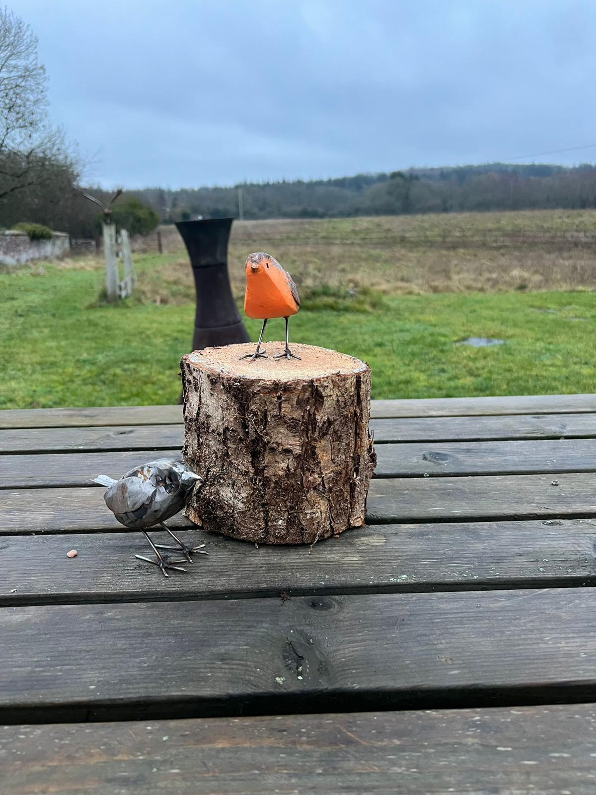 Metal bird sculptures by Bunyan & Breeze